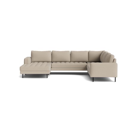 Rouge U-sofa, venstrevendt - Basel Beige - 344x254x89 - Sofa, u-sofa