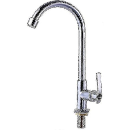 Kallvatten Diskho Blandare Enkelhandtag Ett Hål Hög Båge Däckmonterad Rostfri Bar Blandare