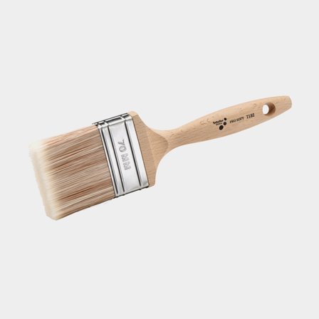 Schuller Eh'klar Pro Soft FSC Flat pensel 30 mm med ergonomiskt träskaft och syntetborst för precisionsmålning