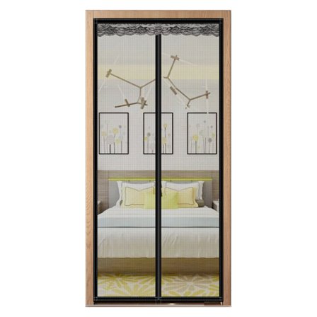 1 Magnetisk Myggenet Dør 90 x 210 cm, Anti Myg Netdør