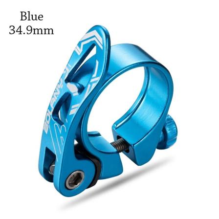 Cykelsitsklämma Cykelsitsstolpsklämmor BLÅ 34,9MM Blue 34.9mm