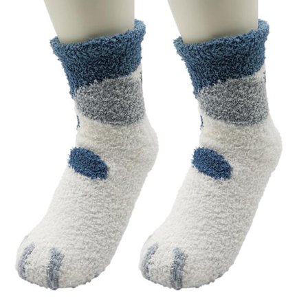 1 Par Fluffiga Kattklorstrumpor