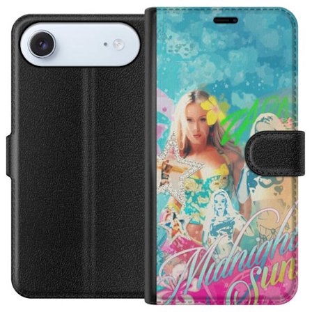 Yhteensopiva Lompakkokotelo Apple iPhone 17 Air Seikkailumaailma Steve, Creeper ja eläimillä värikkäässä palikkagrafiikassa