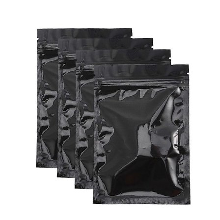 100 stk. Genlukkelige Foliebagsposer Flade Lynlåseposer Gavepose Emballagepose Madopbevaringspose (10 x 15cm)