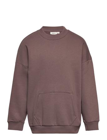 Nmmilondon Ls Over Sweat Dec Lil Sweatshirt Trøje Brun Lil'Atelier