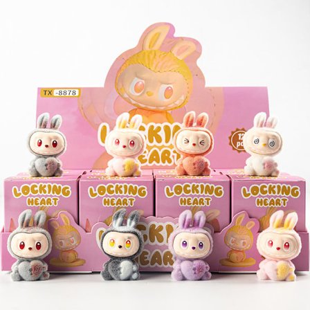 12-pakning Monster Adventskalender 2025 – Overraskelses Blindboks med Hule Juledekorasjoner & Trendy Leker, Hjerteutgave