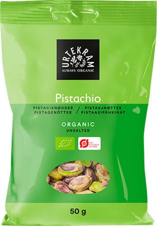 Urtekram Pistacienødder uden skal Ø, Helse & Madvarer, Nødder, Pistacienødder