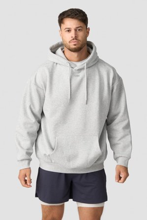 Everyday Relaxed Hoodie Light Grey Melange