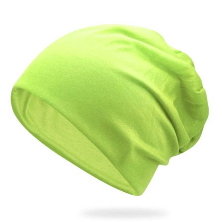 Tynn neon grønn vinter cap lang cap snowboard skate