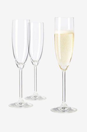 Leonardo - Champagneglas DAILY 6-pack - Transparent - Vinglas - Från Homeroom