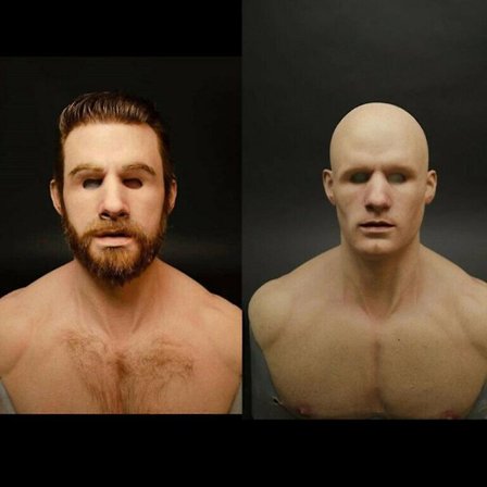 Latex realistisk man mask, halloween fest rekvisita