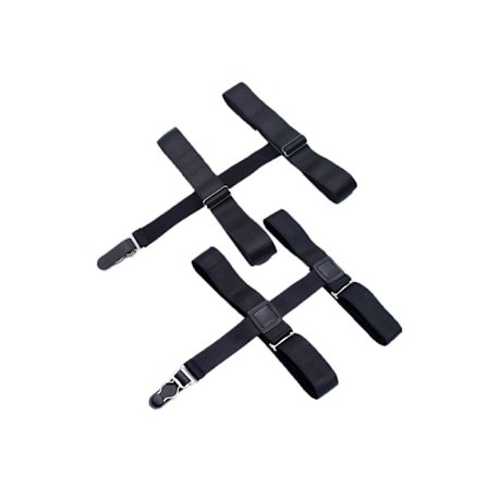 Justerbara lårband för kvinnor, elastiska band med clips, höga strumpor gotiska punkband