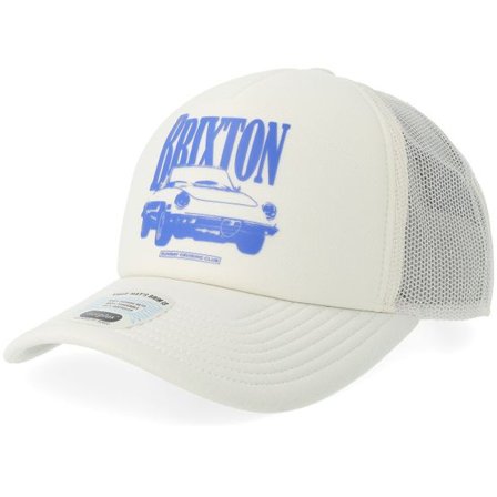 Brixton - Vit trucker Keps - Sunday Cruising Clubmp Off White A-Frame Foam Trucker @ Hatstore