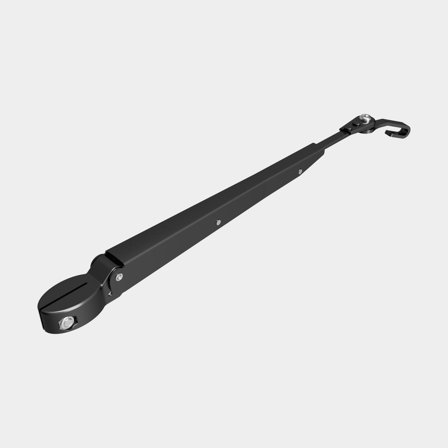 Ruitenwisserarm boot Roca Wiper Arm Adjustable Tip, met verstelbare kop (± 40°), voor W10 / W12 / W38L, zwart gelakt, 324 - 460 mm (12.8" - 18'')