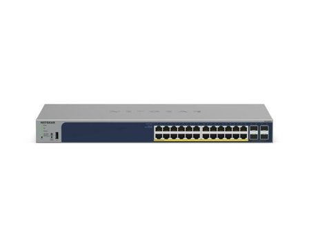 Netgear Smart GS728TPP - switch - 24 porter - smart - rackmonterbar