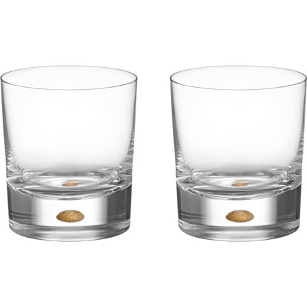 Orrefors Intermezzo Double Old Fashioned drinkglas 25 cl, guld | Dukning & Servering > Glas > Cocktail- & Drinkglas > Drinkglas | Bagaren och Kocken