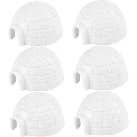 Mini Leksaker | 6 st Iglufgurinleksaker Set, Igluleksak för Barn, Mini Igluleksaker, Miniatyrleksaksset för Födelsedagsfest