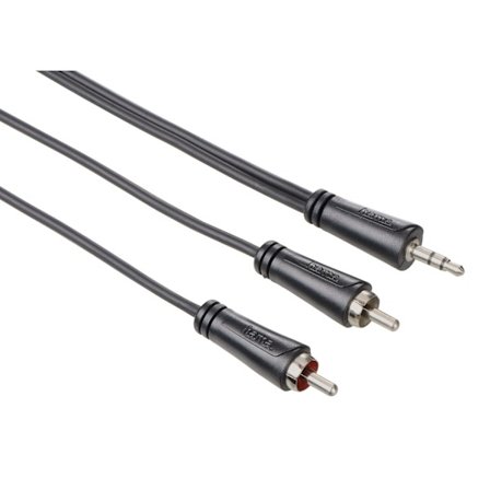 HAMA Kabel Audio 3.5mm-2xRCA Svart 5m