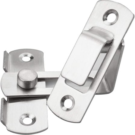 Loquet Dørkrok 90 Grader, 3 I Rustfritt Stål For Dørlås Og Portlås