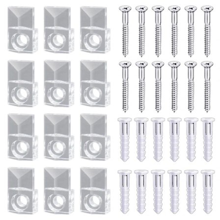 22 Sett Speilholder Klipp Kit Plast Speilklemme Speilholder Klipp Glassholder Klipp Kit