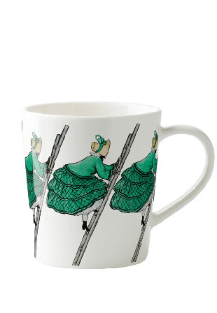 Design House Stockholm Elsa Beskow Mugg 40 cl with handle Aunt Green Glas ONESIZE