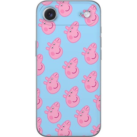 Kompatibel Mobilcover til Apple iPhone 17 Air Peppa Pig baby figur i pastelfarver, sød tegnet børneillustration med blød minimalistisk stil
