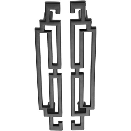 Køkken skabslåge håndtag - Vintage Retro Stil - 128mm - Sort