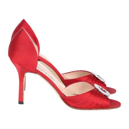 Manolo Blahnik Pre-owned - Vintage Skor - Röd - Dam - Storlek: 38 Eu, Dam, Storlek: 38 EU