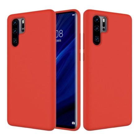 Huawei P30 Pro yksinkertainen silikonikotelo - Punainen Red