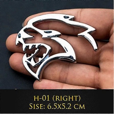 3D Metal Hellcat Bil Logo Dør Skærm Side Mærkater Badge Dekoration Bagagerum Emblem Mærkat Til Dodge Challenger Jeep LGL
