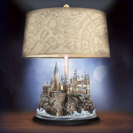 Bradford Exchange Harry Potter Hogwarts Castle Lysende Skulptur Bordlampe