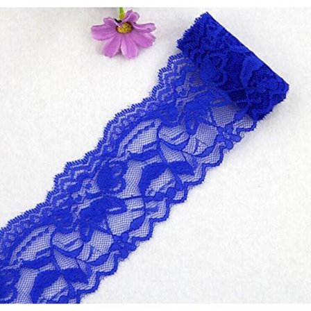 Blonder - Blå 10m - Retro - 5,5cm Bred - Til Dekoration, Håndværk