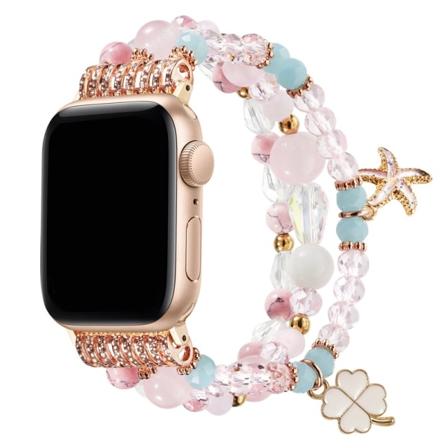 Remm som er kompatibel med Apple Watch 38/40/41mm, Elastisk H for kvinner og jenter
