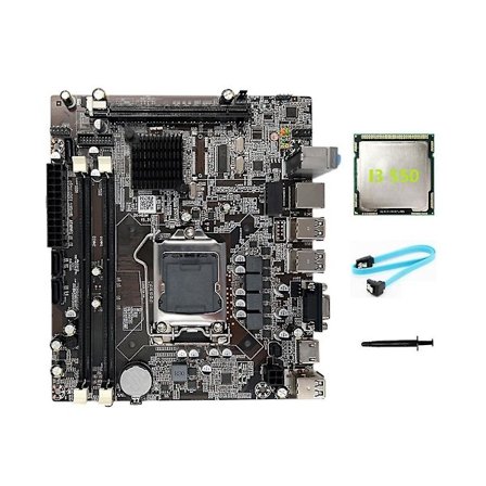 H55 Emoleväkortti Lga1156 Tukee I3 530 I5 760 Sarjan Cpu Ddr3 Muistia Emoleväkortti+i3 550 Cpu+sata C