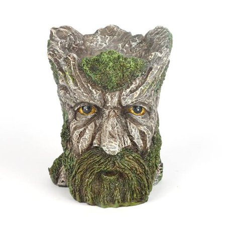 Puun Kasvot Ulkopatsaat, Oikukas Puun Kasvojen Halaaja Veistokset - Sopii Ulkopihan Puutarhan Puun Sisustukseen, 14,5*11,5*15,8cm