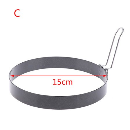 9/10/15/20 cm Pannekakeringform Metall Stekt Egg Shaper Non Stick
