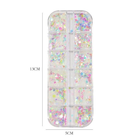 Nail Art Sequins Manikyyri koristeet Glitter Nail