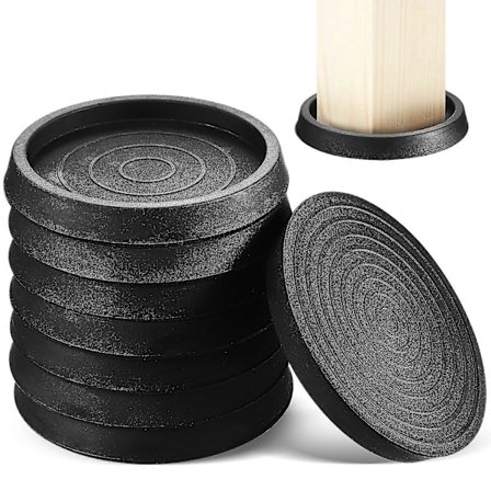 8 stk. møbelunderlag møbelpuder gummimøbelfødder gulvbeskyttere gummistoppere til møbler