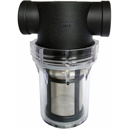 Pipeline 3/4" Vandpumpefilter med 100 Mesh Rustfrit Stål Si, Inline Mesh Filter til Havevanding