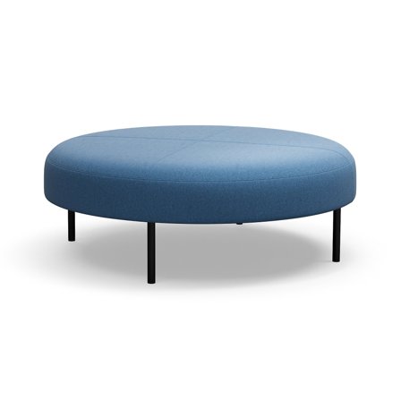 Hocker, VARIETY, Ø 1200mm, Stoff Pod CS, blau