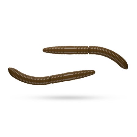 Libra Lures Fatty D'Worm 75 No Scent (8-pack) - Brown