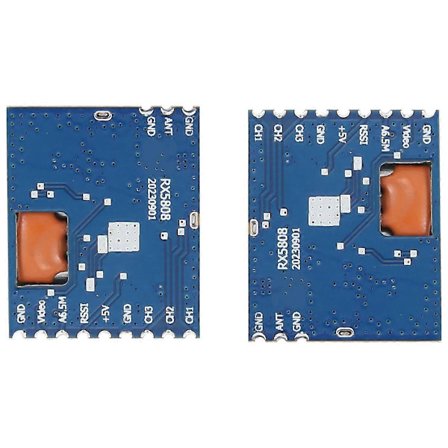 2 stk. RX5808 Trådløs Audio Video Mottakermodul RX5808 Frekvensfase Lås Analog AV Signalutgang 48CH SPI-modus