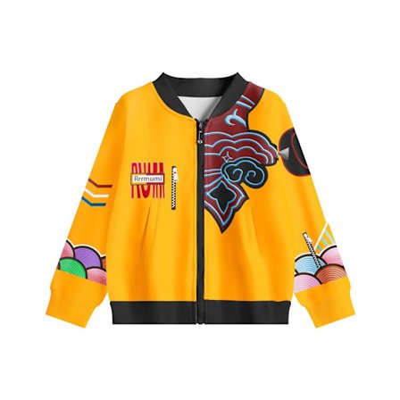 Kostume COS Koreansk Pigegruppe K-POP Demon Hunter Pigegruppe Karakter Gul Jakke 130cm