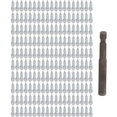 Dækpigge Skruer til Køretøjer Anti-Slip Pigge til Cykler og Vinterstøvler Nem Installation til Sne og Glatte Forhold - 200 stk.