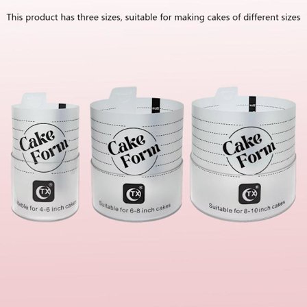 Justerbar Rund Kageform Justerbar Mousse Kage Ring Ac