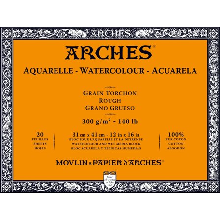 Arches Aquarelblok Rough 300g 31x41cm
