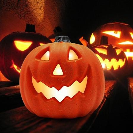1 kpl Halloween Pumpkin Led Night Light Halloween Decoration Led Decoration Halloween Pumpkin Lantern kallo työpöytäkoristeeseen