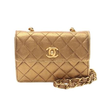 Chanel Vintage Pre-owned Crossbody Tas , Geel , Dames , Maat: ONE Size Vintage Tassen