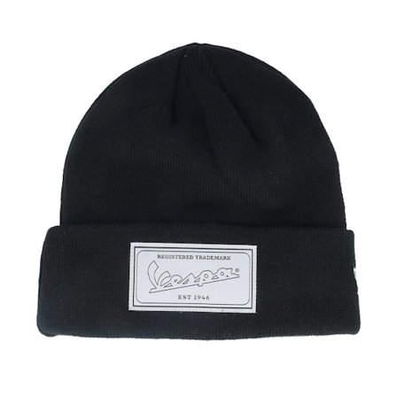 New Era - Negro cuff Beanie - Vespa Seasonal Black Cuff @ Hatstore