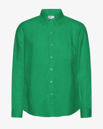 Linen Shirt - Kelly Green XS
